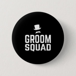 Team Bruidegom Trouwfeest Bruiloft Jonggezellenfee Ronde Button 5,7 Cm
