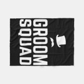 Team Bruidegom Trouwfeest Uitstapje Geschenk Getro Fleece Deken (Voorkant (Horizontaal))