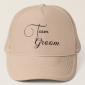 Team Bruidegom Trucker Pet (Voorkant)