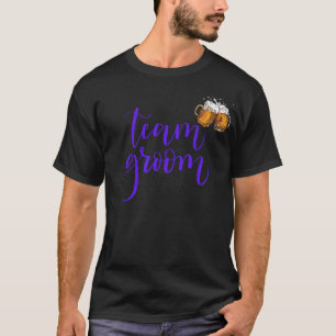 TEAM BRUIDEGOM vrijgezellenfeest, Editable rol/naa T-shirt