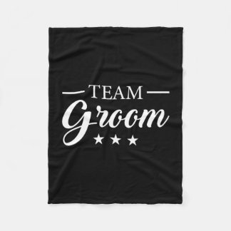 Team bruidegom vrijgezellenfeest team bruidegom pr fleece deken