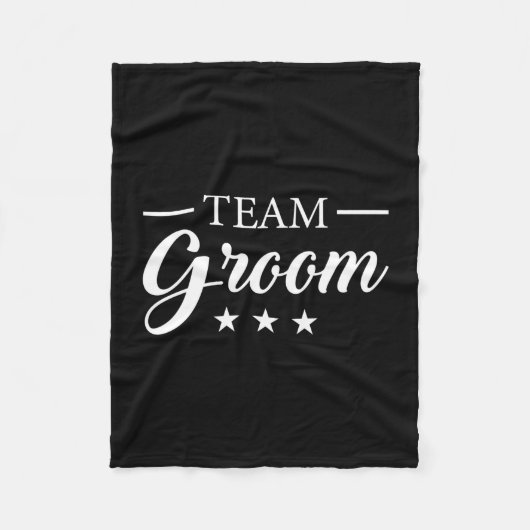 Team bruidegom vrijgezellenfeest team bruidegom pr fleece deken (Voorkant)