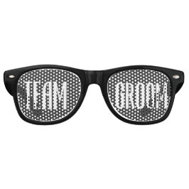 Team Bruidegom Zonnebril Cool Modern Zwart en Wit