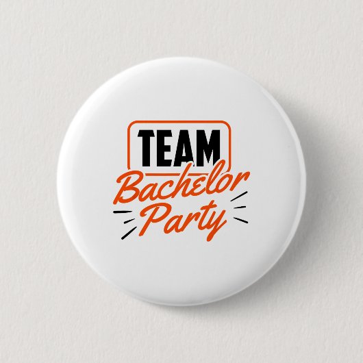Team Bruiloft Bruid Bruidegom 3  Ronde Button 5,7 Cm (Voorkant)