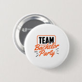 Team Bruiloft Bruid Bruidegom 3  Ronde Button 5,7 Cm (Voorkant /achterkant)
