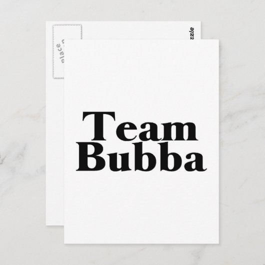 Team Bubba Briefkaart (Voorkant / Achterkant)