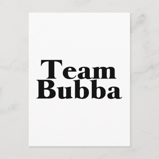 Team Bubba Briefkaart (Voorkant)