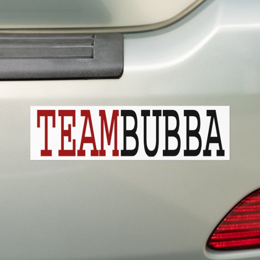 Team Bubba Bumpersticker (Op auto)