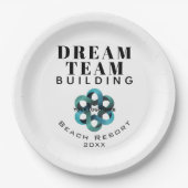 Team Building - Dream Team Company Logo Papieren Bordje (Voorkant)