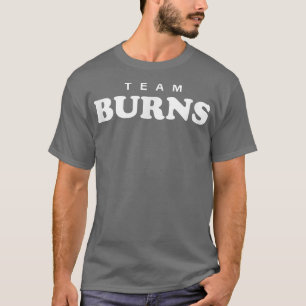 Team Burns Persoonlijke Achternaam Bruid Bruidegom T-shirt