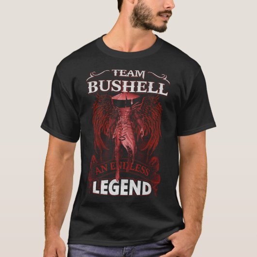 Team BUSHELL - Een eindeloze LEGEND T-shirt (Voorkant)