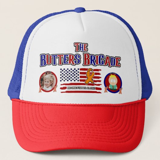 Team Butters - In deze familie Trucker Pet (Voorkant)