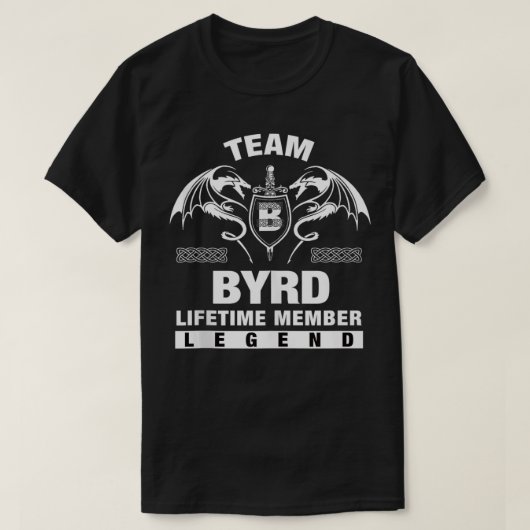 Team BYRD Lifetime lid Gifts T-shirt (Design voorkant)