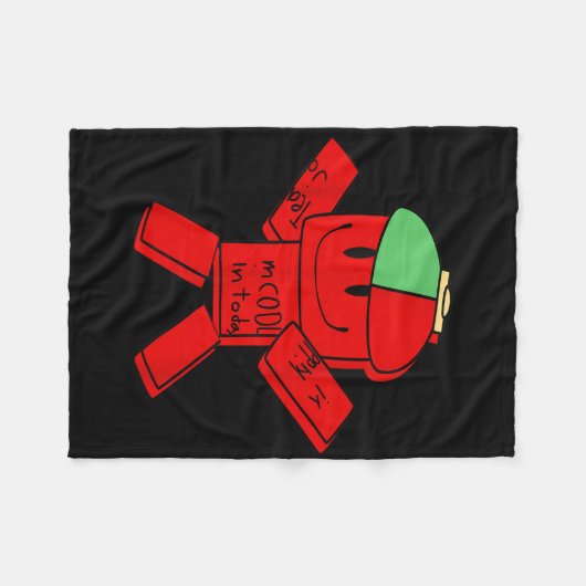 Team C00lkidd Doe Vandaag mee Grappige Trending Qu Fleece Deken (Voorkant (Horizontaal))