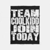 Team C00lkidd Doe Vandaag mee Grappige Trending Qu Fleece Deken (Voorkant)