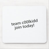 Team C00lkidd Join Today Funny Quote C00lkidd Kids Muismat (Voorkant)