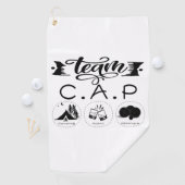 Team C.A.P Camping Apero Pétanque Golfhanddoek (Insitu)