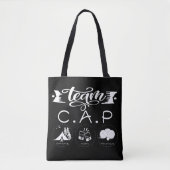 Team C.A.P Camping Apero Pétanque Tote Bag (Voorkant)
