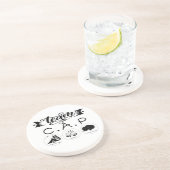 Team C.A.P Camping Apero Pétanque Zandsteen Onderzetter (Zijkant)