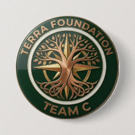 Team C – Terra Foundation Aardemblem Ronde Button 7,6 Cm