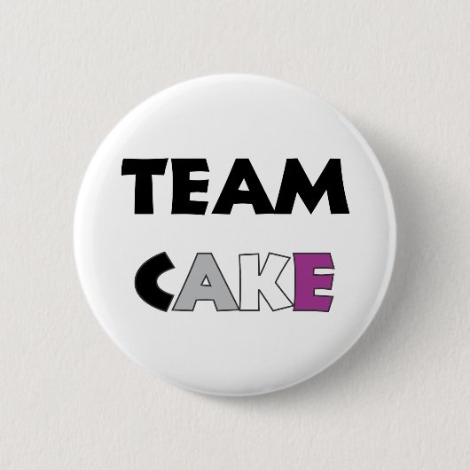 Team Cake Asexual Flag Button (Voorkant)