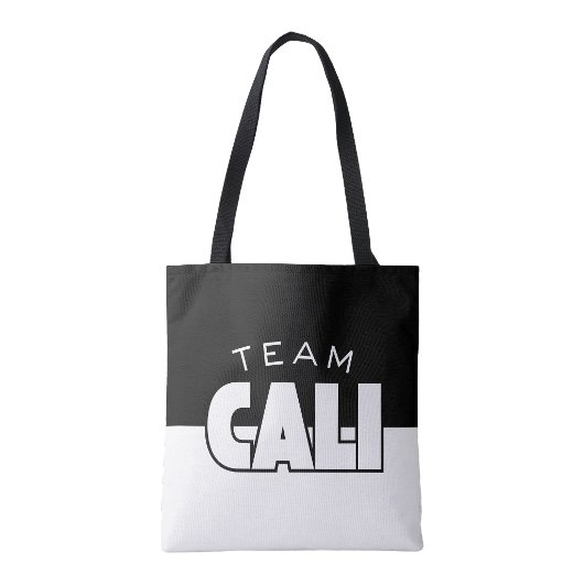 Team Cali herbruikbare boodschappentas Tote Bag