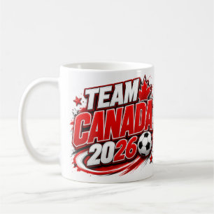 TEAM CANADA 2026 Voetbal Fan Beker Canadees Koffiemok