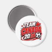 TEAM CANADA 2026 Voetbalfan | Canadees Magneet (Voorkant / Achterkant)