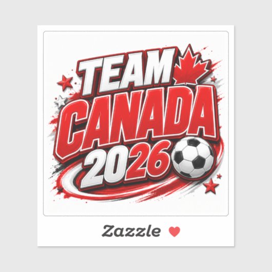 TEAM CANADA 2026 Voetbalfan | Canadees Sticker (Vel)