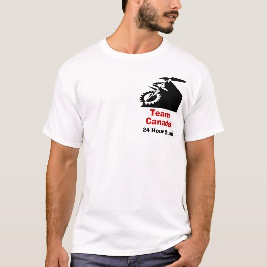 Team Canada 24-uurs mountainbike T-shirt (Voorkant)