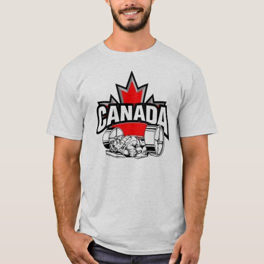 Team Canada Bench Press 2 T-shirt (Voorkant)