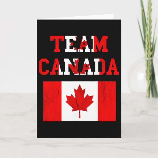 Team Canada Maple Leaf Canadees Voetbalteam Canada Kaart (Voorkant)