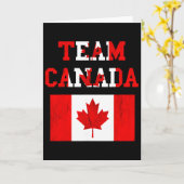 Team Canada Maple Leaf Canadees Voetbalteam Canada Kaart (Gele Bloem)