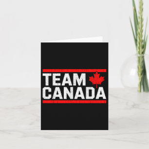 Team Canada Squad Maple Leaf Canadese vlag Funny C Kaart