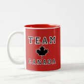 Team Canada Tweekleurige Koffiemok (Links)