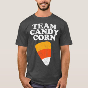 Team Candy Corn Funny Halloween Retro 80's 70's Co T-shirt