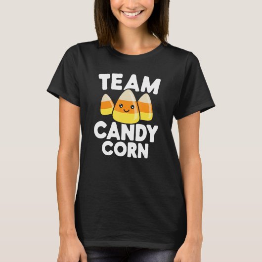 Team Candy Corn Funny Halloween T-shirt (Voorkant)