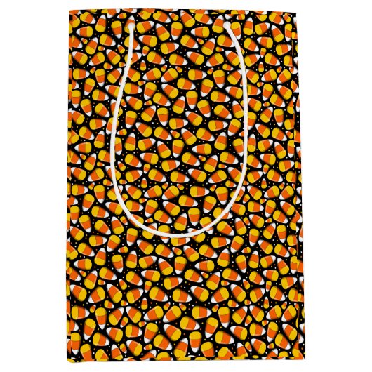 Team Candy Corn Halloween Medium Cadeauzakje (Voorkant)