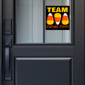 Team Candy Corn Halloween Raamsticker