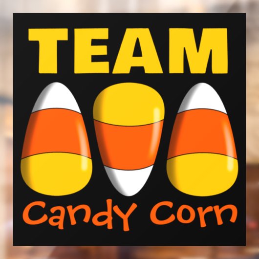 Team Candy Corn Halloween Raamsticker (Vel 2)