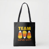 Team Candy Corn Halloween Tote Bag (Voorkant)