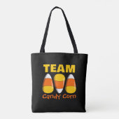 Team Candy Corn Halloween Tote Bag (Achterkant)