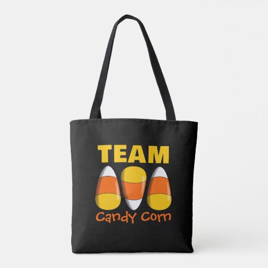 Team Candy Corn Halloween Tote Bag (Achterkant)