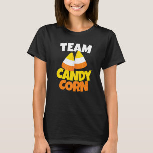 Team Candy Corn Lazy Halloween Costume T-shirt