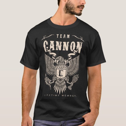 TEAM CANNON Levenslang Lid. T-shirt (Voorkant)