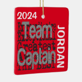 Team Captain Extraordinaire CUSTOM Keramisch Ornament (Rechts)