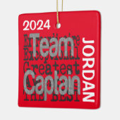 Team Captain Extraordinaire CUSTOM Keramisch Ornament (Links)