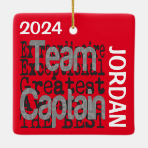 Team Captain Extraordinaire CUSTOM Keramisch Ornament