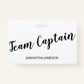 Team Captain Name Badge (Voorkant)