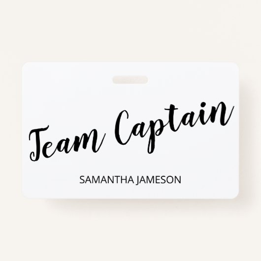 Team Captain Name Badge (Voorkant)